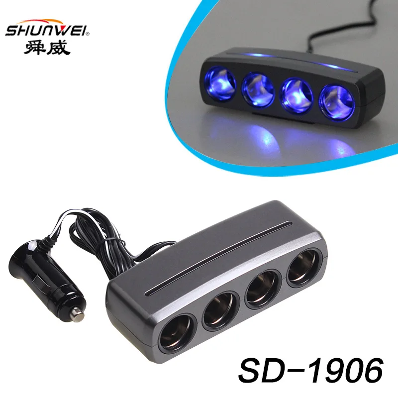 Shunwei плата одна четверть дистрибьютор питания один буксир Четыре прикуривателя