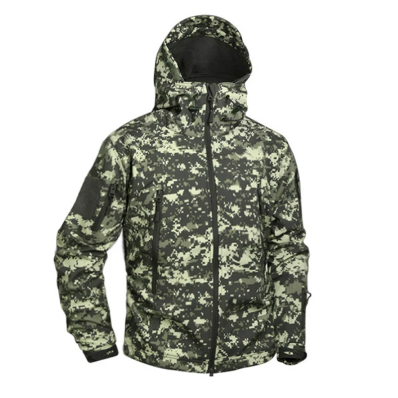 2020 охотничьи военные костюмы камуфляжная флисовая мягкая куртка мужская