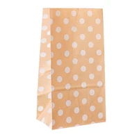 20pcs kraft paper bags zigzag dot plain strip stand up gift bag candy dessert donut treat bag party favor wrapping supplies