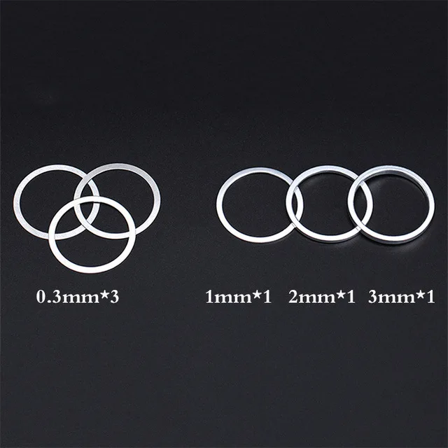 6 шт. алюминиевые прокладки для передней вилки велосипеда 0 3/1/2/3 мм | Спорт и