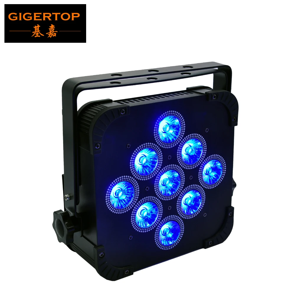 Gigertop TP G3039 4IN1 9x12W Tyanshine RGBW 4 в 1 цветной плоский светодиодный прожектор DMX512