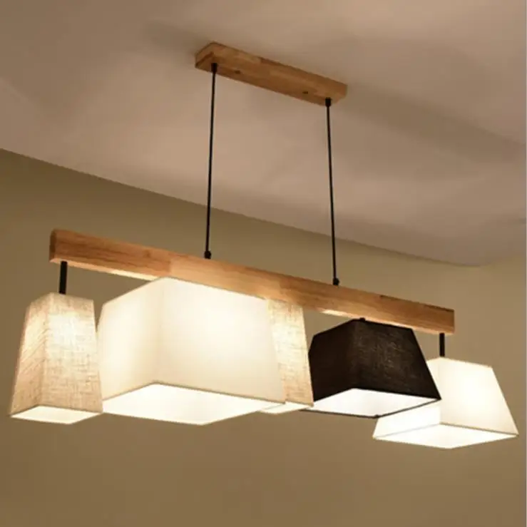 Современные элегантные тканевые подвесные светильники Lampadario абажуры барные