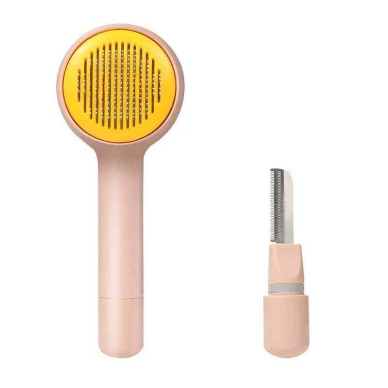 

Pet Brush Stainless Steel Needle Automatic Cleaning One Key Hair Removal Dog Brush Cat Pet Hair Trimmer Floating Machine Needle