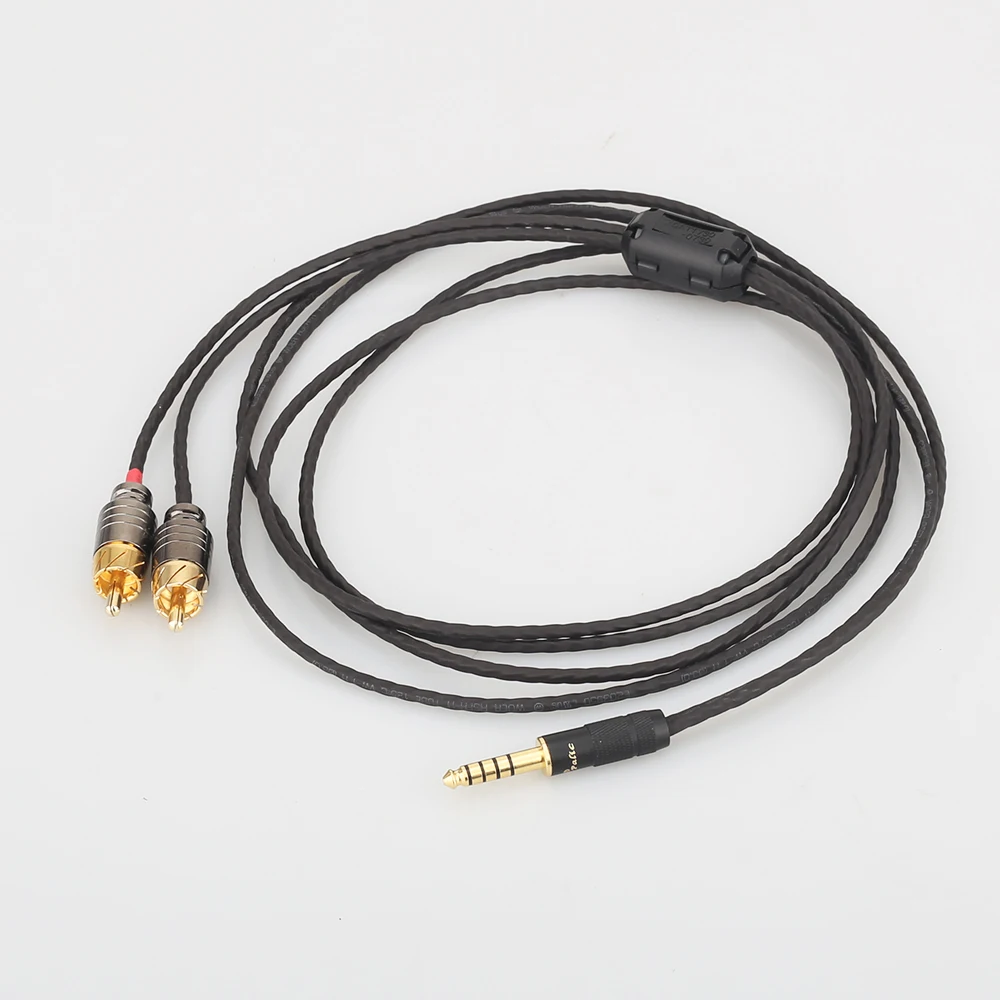 Audiocrast 4 мм сбалансированный штекер на 2 RCA Штекерный кабель для цифрового