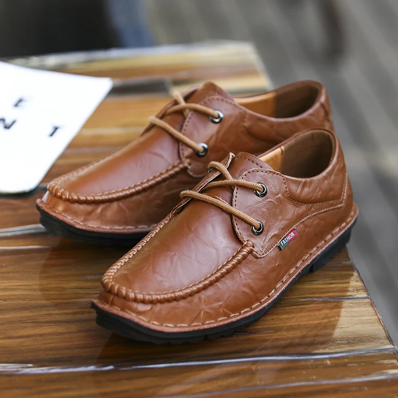 

Black Casual Shoes Mens Causal Shoes Shoe Casual Man For Men Leather Sports Flat Fashion 2020 Loafers Spring Sneaker