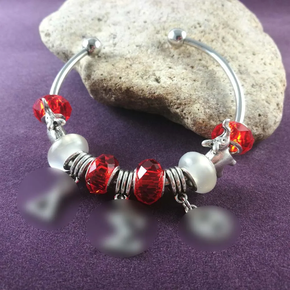 Прямая поставка соритский братский розовый и зеленый слон из бусин | Украшения