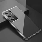 Чехол для samsung galaxy s 21 ultra, прозрачный защитный чехол с подушкой безопасности для samsung galaxy s 21 ultra plus, s21 +, s21, ультрамягкий Силиконовый противоударный чехол