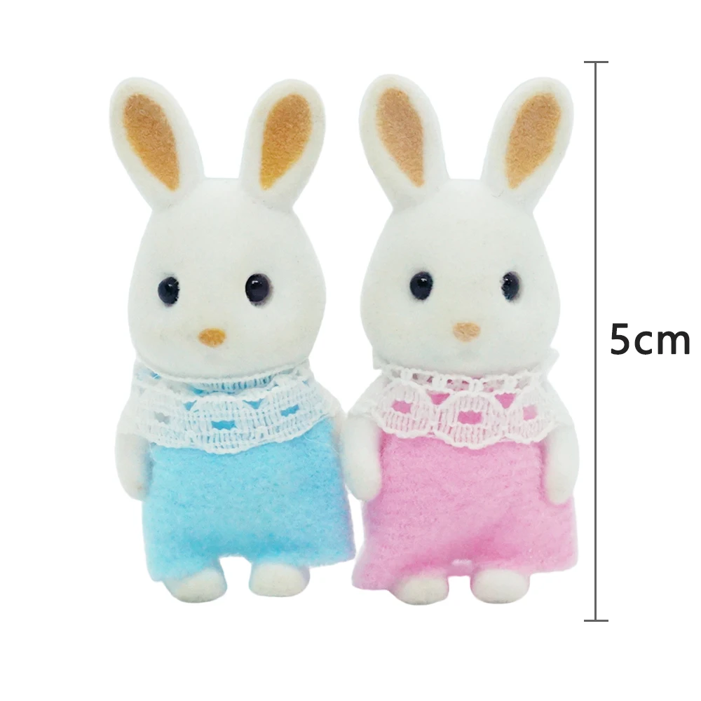 Экшн-фигурки семейные куклы-животные в лесу 1/12 см кролик медведь панда