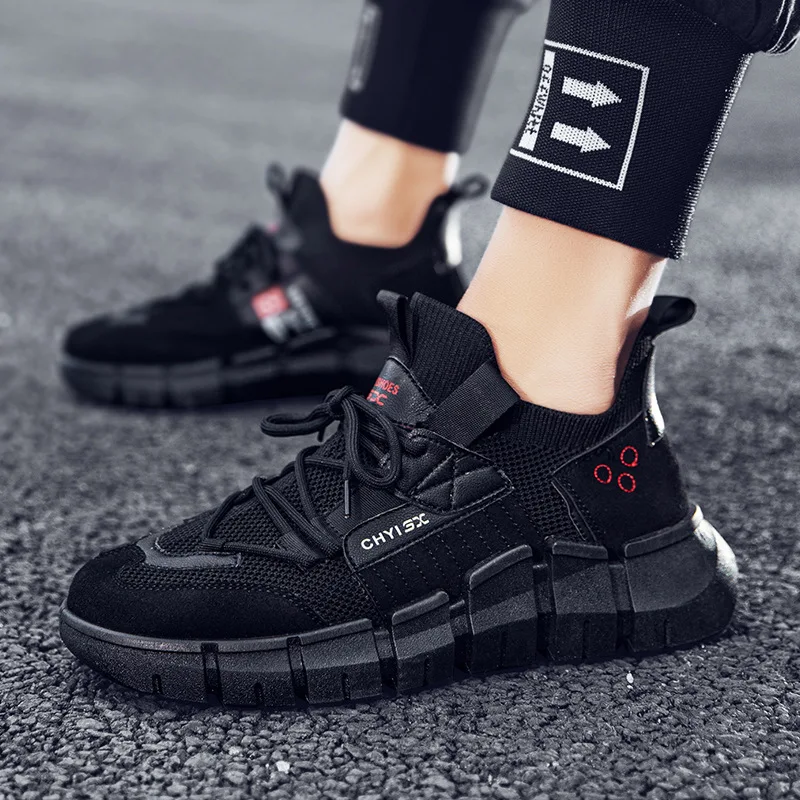 2020 new autumn men's running shoes Korean style trendy sports online popular ins super hot | Спорт и развлечения