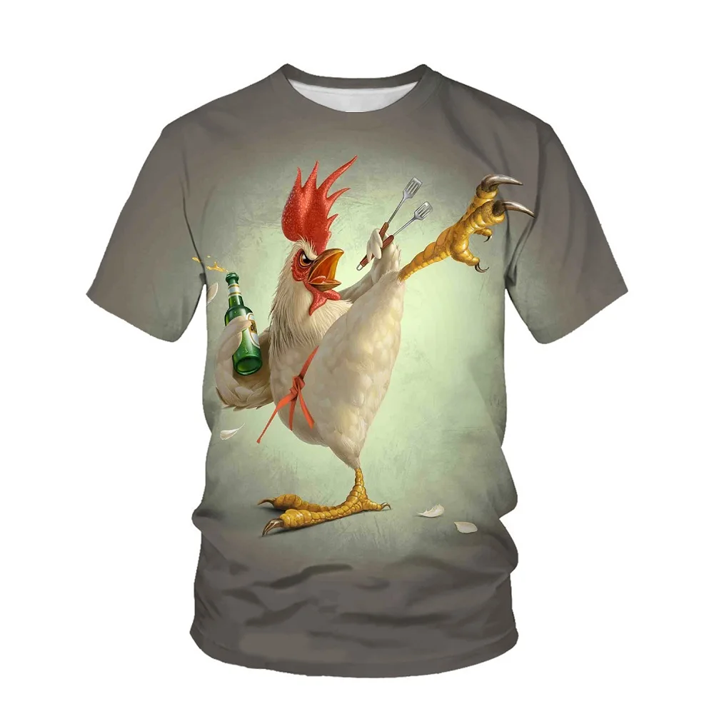 

Модная мужская футболка с 3D-принтом, мужская летняя футболка с коротким рукавом и круглым вырезом, повседневные мужские топы