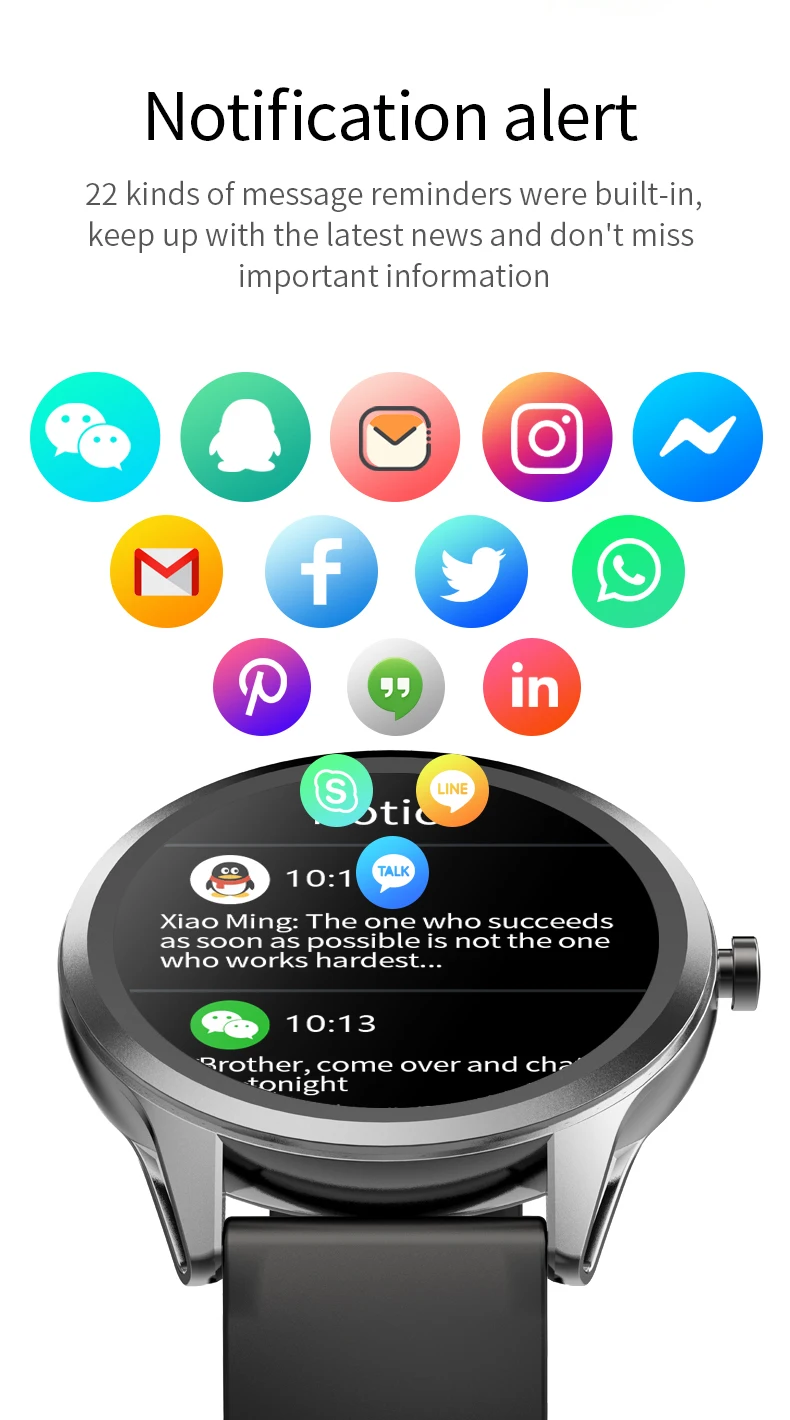 

Willgallop S35 2021 Ultra-thin Smart Watch Android IOS Heart Rate Blood Pressure IP68 Waterproof Voice Assistant Sports Tracker