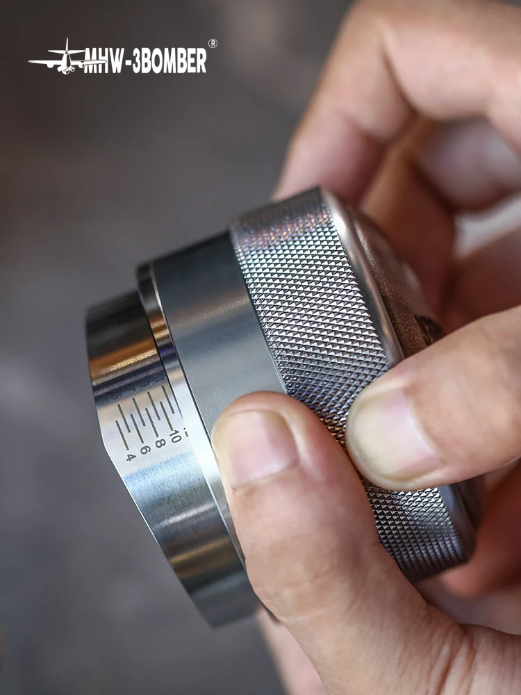 Регулируемый Темпер для кофе 58 35 мм ручной вентилятор из ореховой