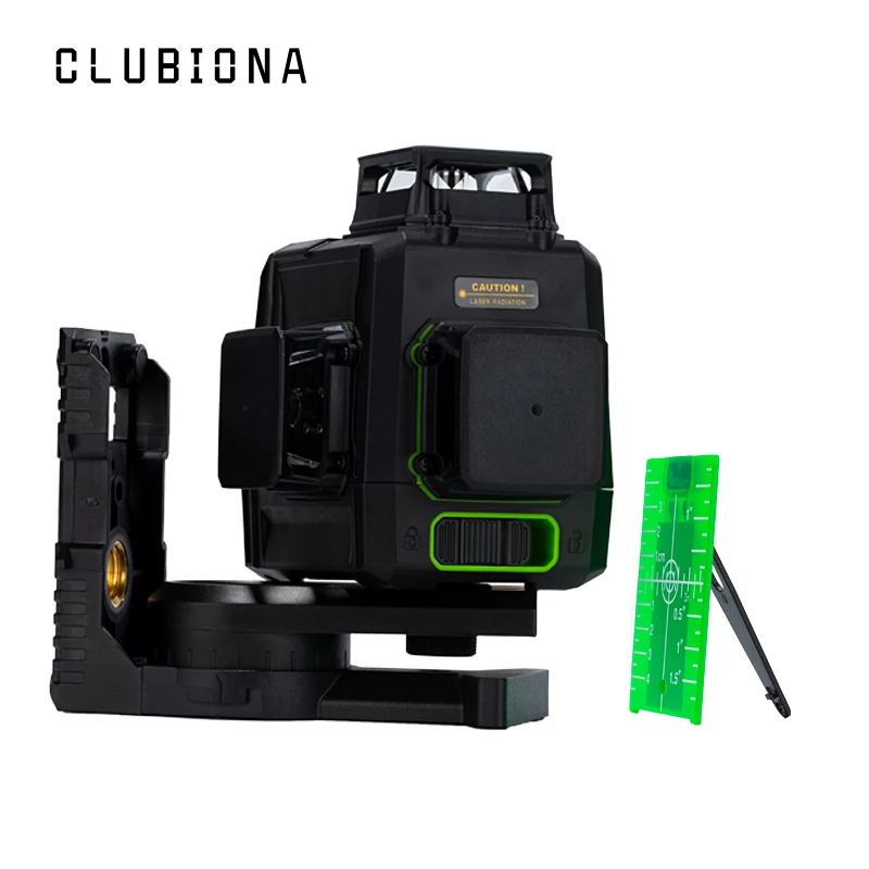 Clubiona CE сертифицированный 3D лазерный нивелир с аккумулятором 5200 мАч и горизонтальными и вертикальными линиями работает отдельно лазерные линии