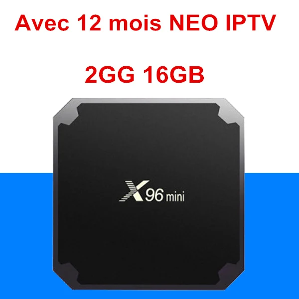 2G 16G 12Month IPTV Французский IP tv box X96 Мини android tv box 9,0+ с системой Neo IPTV подписка 1200+ live+ vod tv Франция Бельгия арабский Марокко smart tv box - Цвет: 2G 16G 12Month IPTV