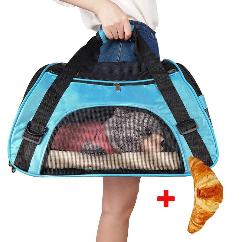 Портативный с рисунком собачки и котика сумка для переноски переноска мягкими