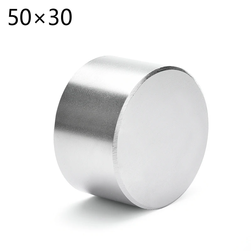 Neodymium magnet 50x30 N52 super strong round magnet rare earth D40-70mm 50*30 search powerful permanentgallium metal N35 N40