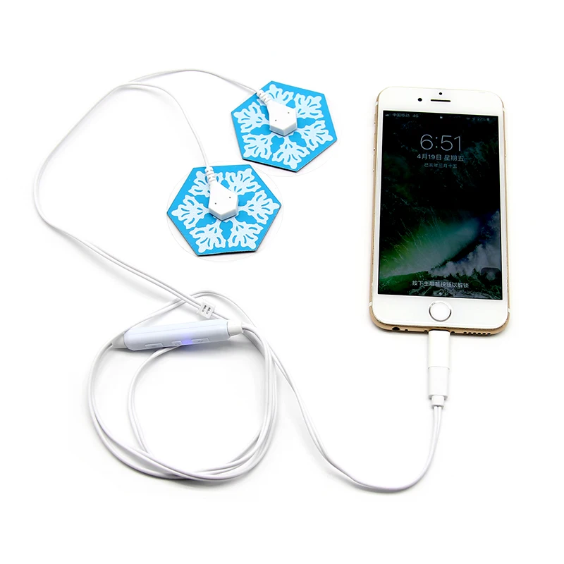 Портативный EMS Цифровая терапия массажер машины 6 режимов мобильный телефон