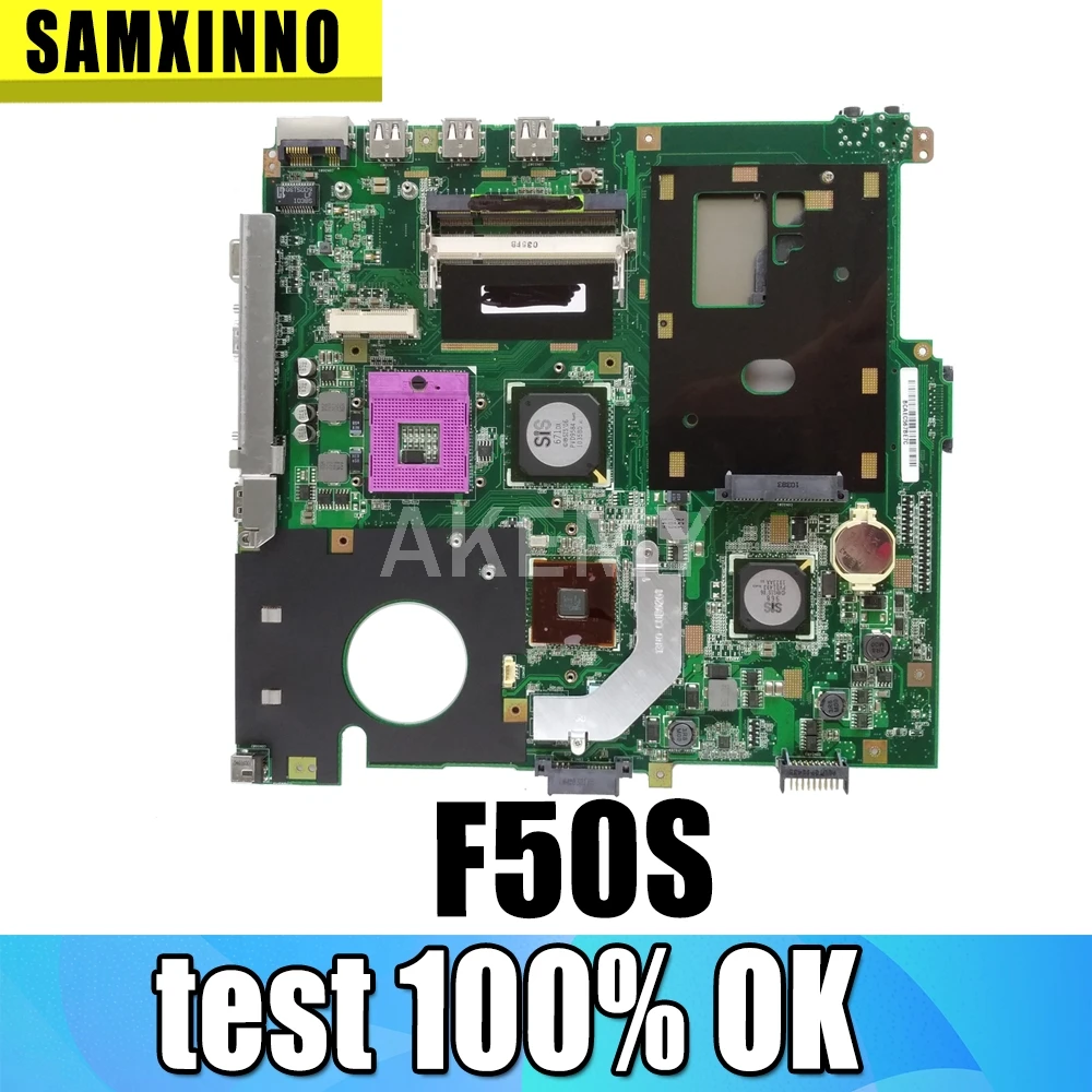 F50SF материнская плата REV 2 0 для Asus X61S M60SF ноутбука Тест 100% OK|motherboard for asus|laptop