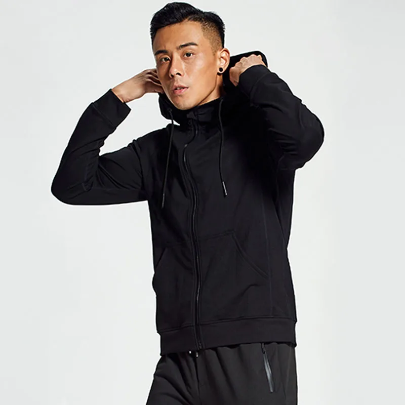 Спортивное пальто для мужчин бега весна осень зима новинка куртка с длинным