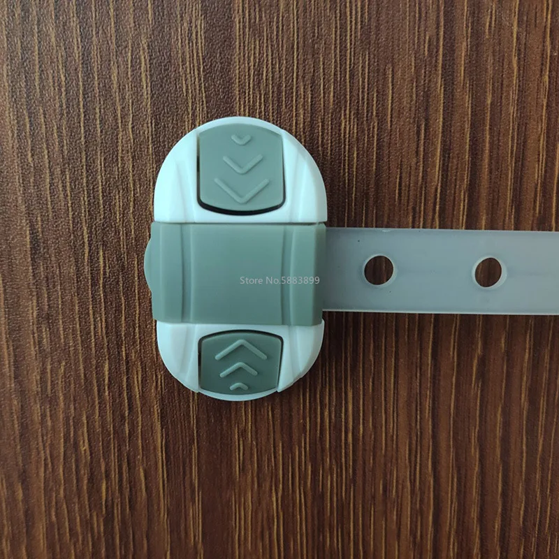 Cerradura de seguridad multifuncional para beb&eacute;, cerradura de caj&oacute;n de alta calidad, ajustable, protectora, 2 piezas-3