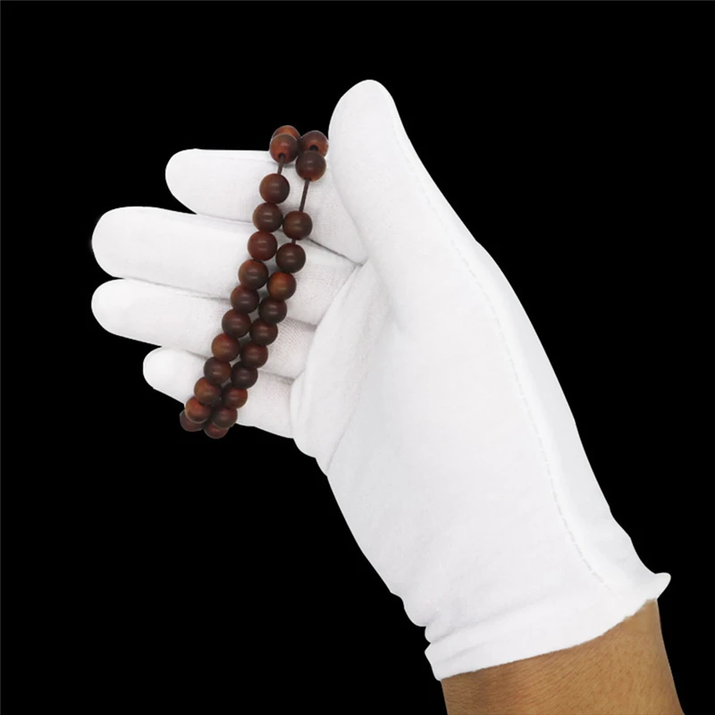 12 пар мягких хлопковых перчаток белые хлопковые перчатки вкладыши увлажняющие