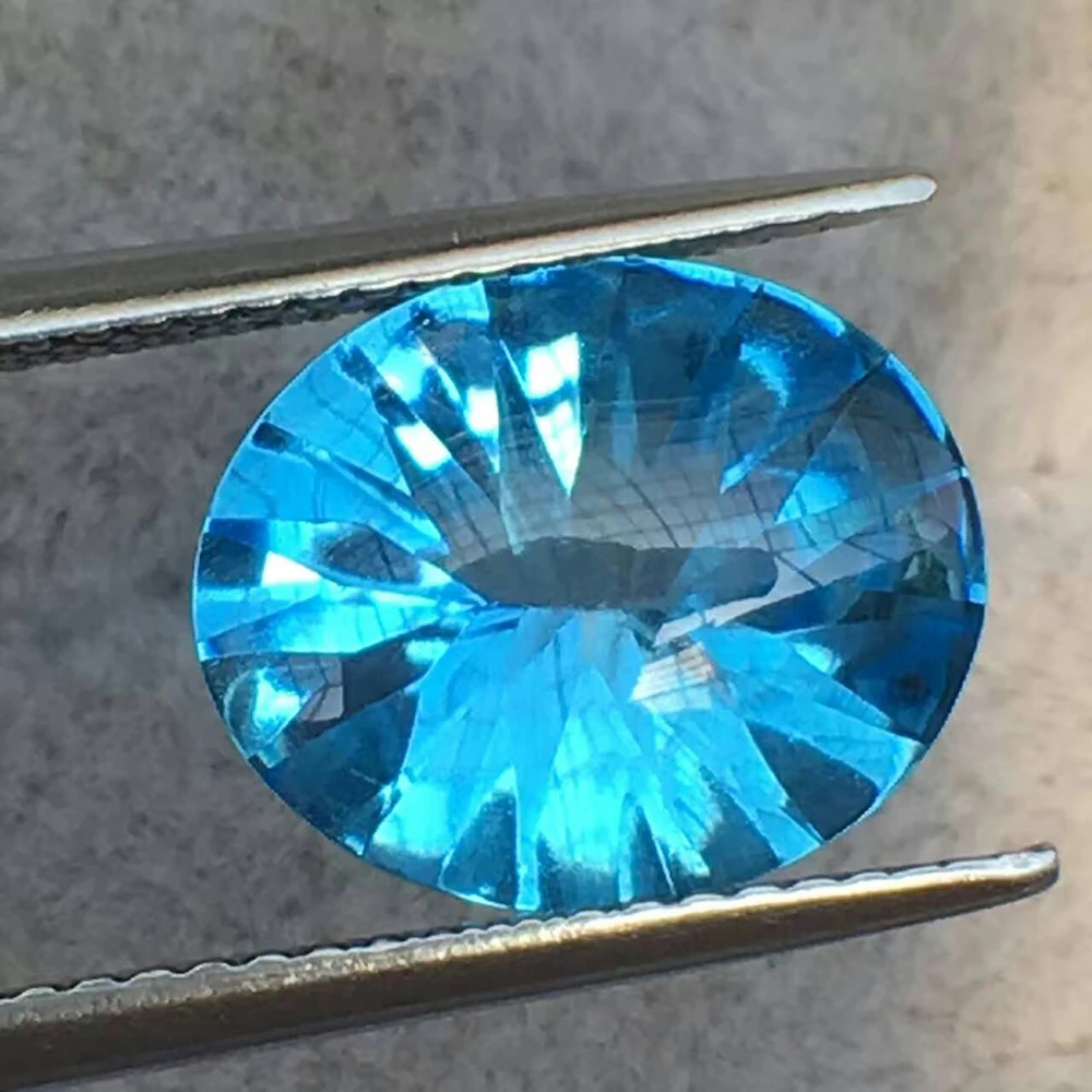 10 мм * 12 Натуральный топаз свободный драгоценный камень Кабошон Ограненный для