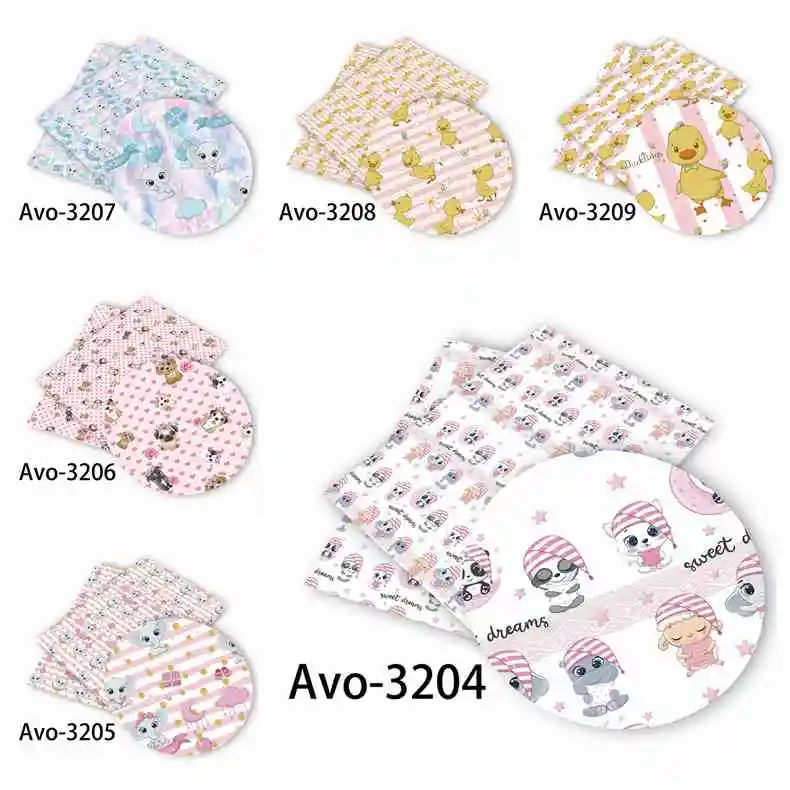 

Diy-каждый день Diy 30*135 см печатная искусственная кожа винил для банта, DIY материалы ручной работы 3209