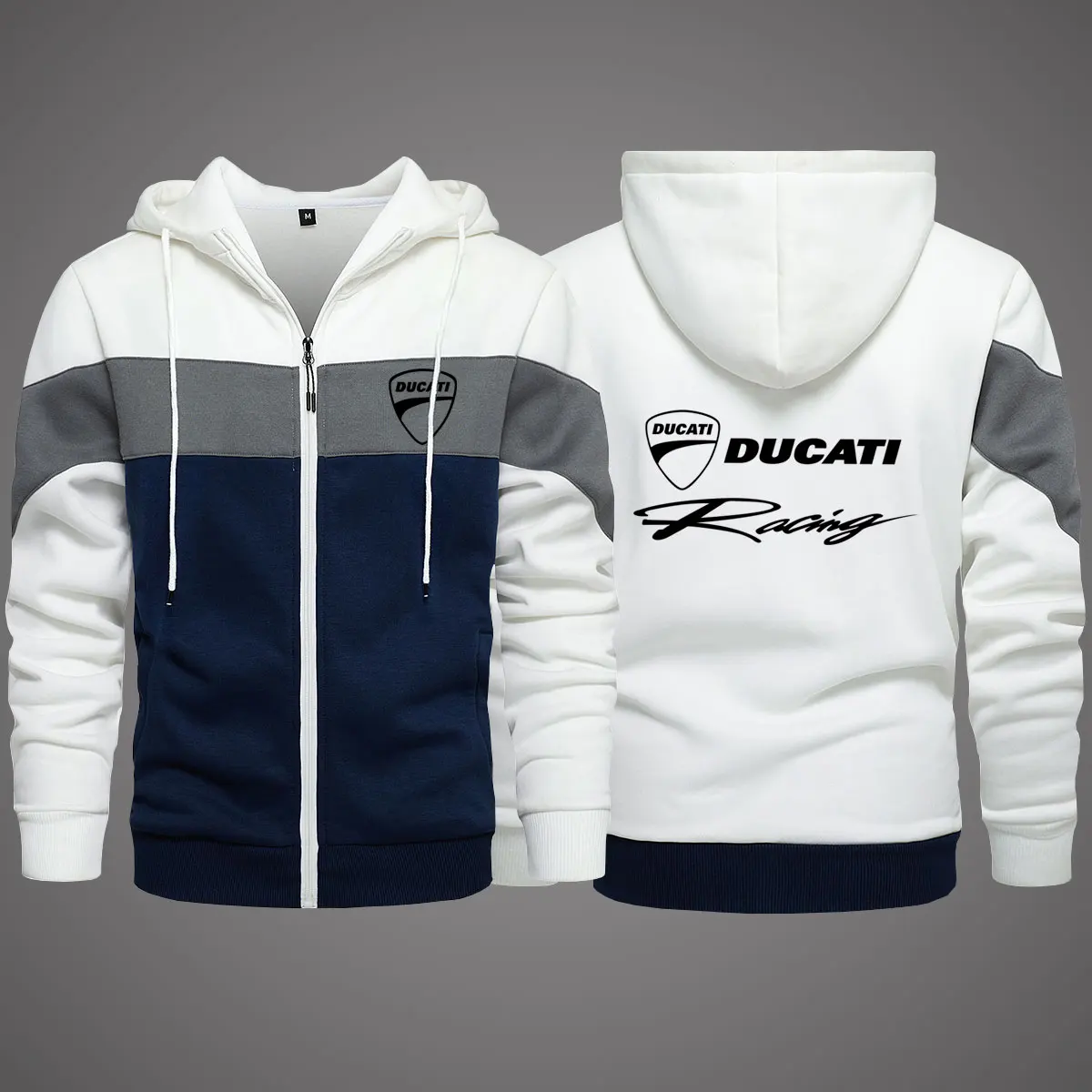 

2022 New Ducati Men's Clothing Outdoor Sweatshirt Casual Male Jacket Fleece Warm Slim Hoodies Quality SportWear Harajuku Outwear