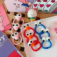 200pcslot diy simple multi plush anime doll rubber bands elasticity hair bands styling tools accessories ha1495