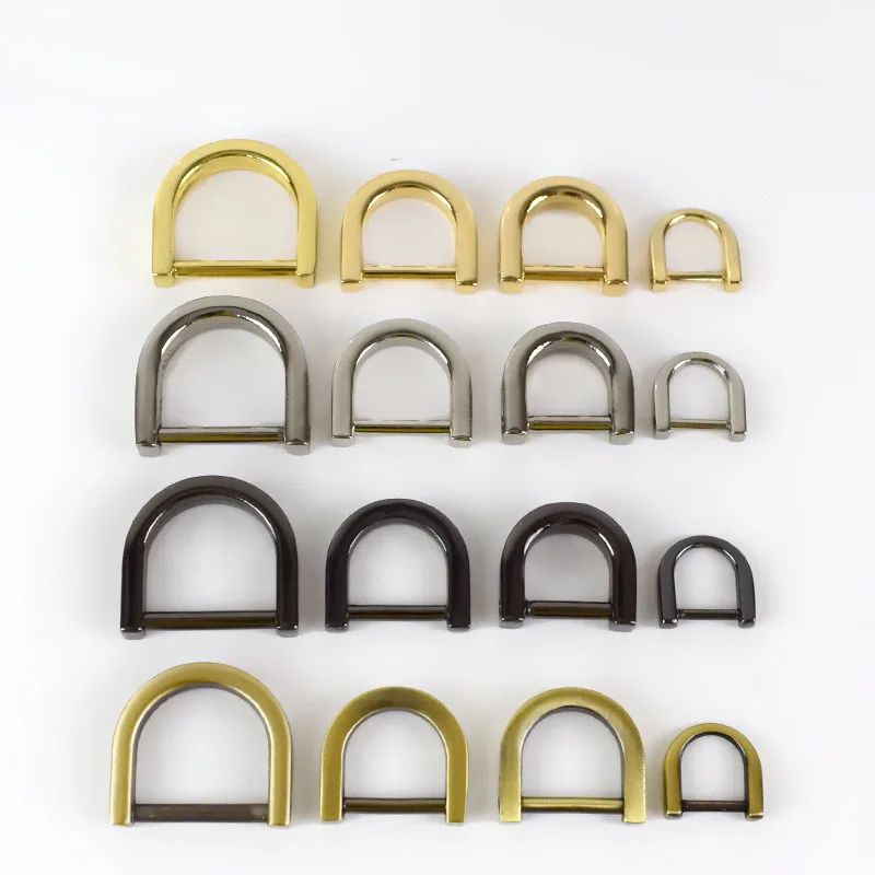 

10pcs 13/16/19mm Metal O D Ring Detachable Screw Buckles Shackle Clasp for Bag Strap Belt Hang Buckle Leather Craft Accessories