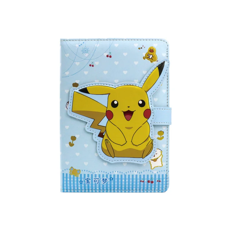 

Pokemon Pikachu Cute Handbook Notebook Pikachu Peripheral Homemade Gift Three-dimensional Magnetic Buckle Notebook a5 binder