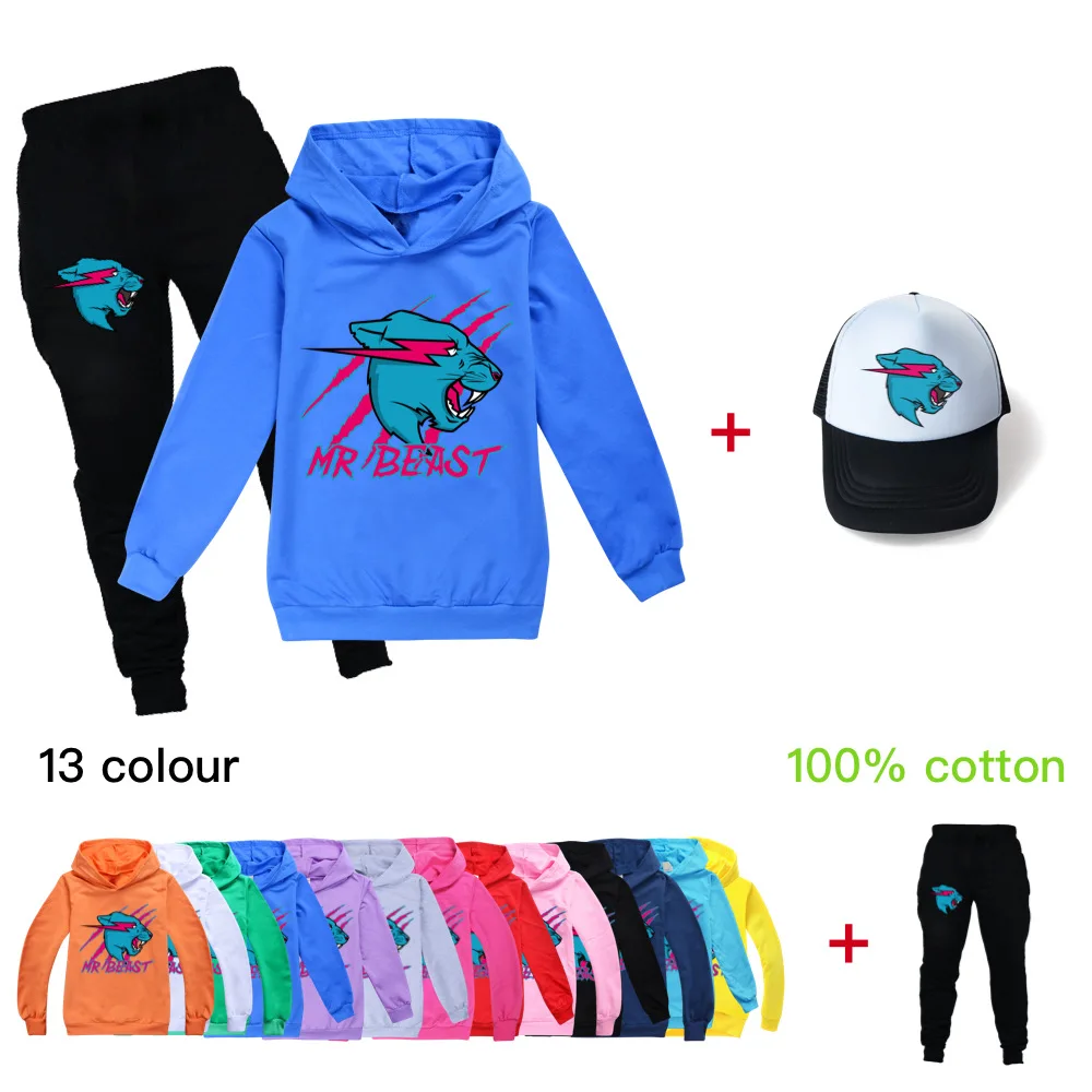 

Baby Cartoon Clothing Sets Children Birthday Suit Fashion Boys Tracksuits Kids Cat Sport Suits Hoodies Top+Pants+Hat 3pcs Set