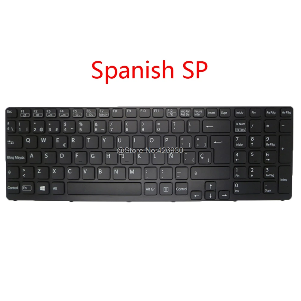 Ноутбук SP FR GR UK Клавиатура для SONY SVE151 SVE17 149162611ES 149162411FR 149162211DE 149162111GB испанская