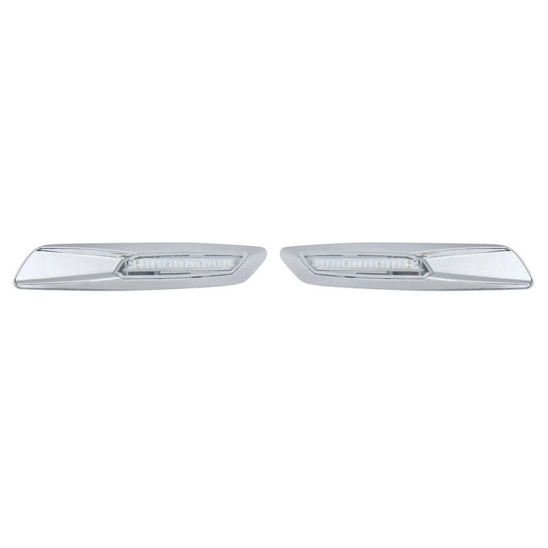 Chrome LED Side Marker Turn Signal Indicator Lights for BMW 3-Series E46/E90/E91/E92 E93 | Автомобили и мотоциклы