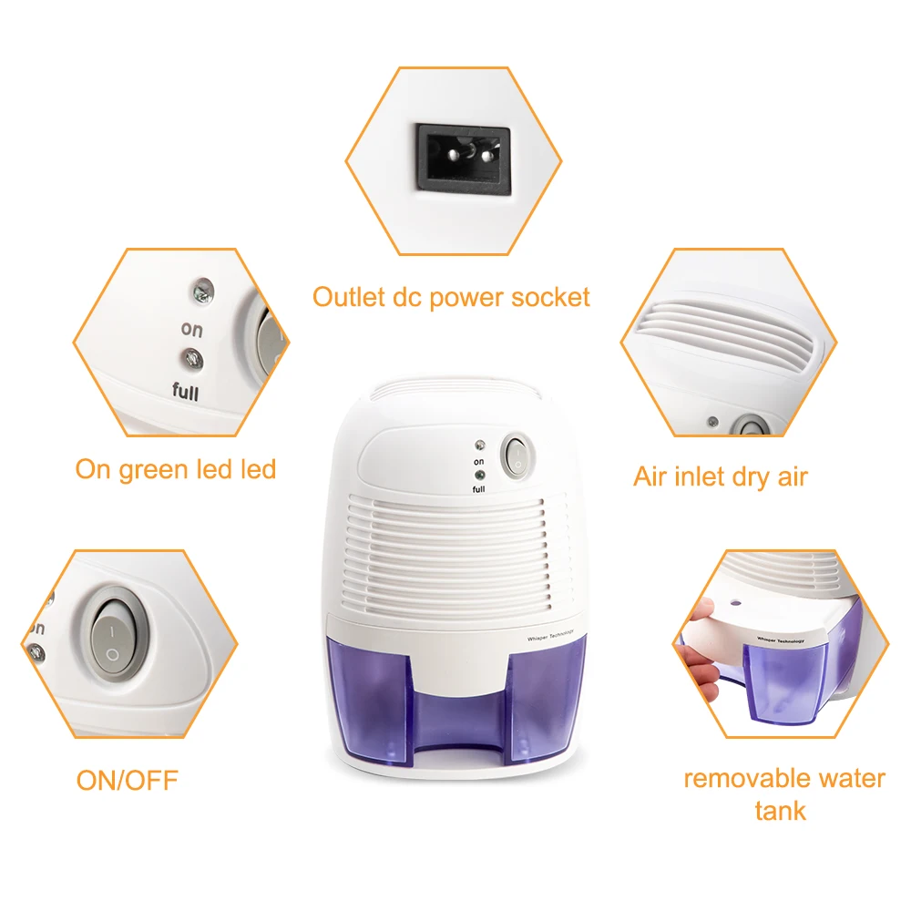 

Semiconductor Dehumidifier Portable Home Air Dryer Desiccant Moisture Absorber Deshumidificador Low Noise Dehumidifier Cabinets