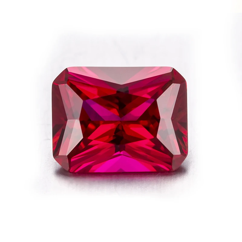 

Messi Jewelry Lab Created Ruby Octangle Czochralski Method 11#