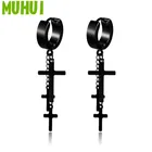 1 шт. Kpop бродячий детский крест, серьги из нержавеющей стали, серьги-кисточки в стиле панк, мужские ювелирные изделия никогда не выцветают 19233