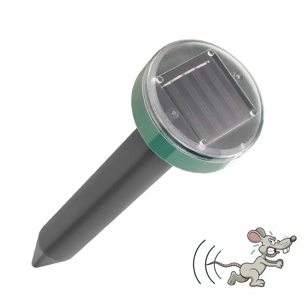 

Chanfong Solar Powered Pest Reject Ultrasonic Sonic Mouse Snake Mole Insect Pest Rodent Repellent Outdoor Garden Yard Repeller