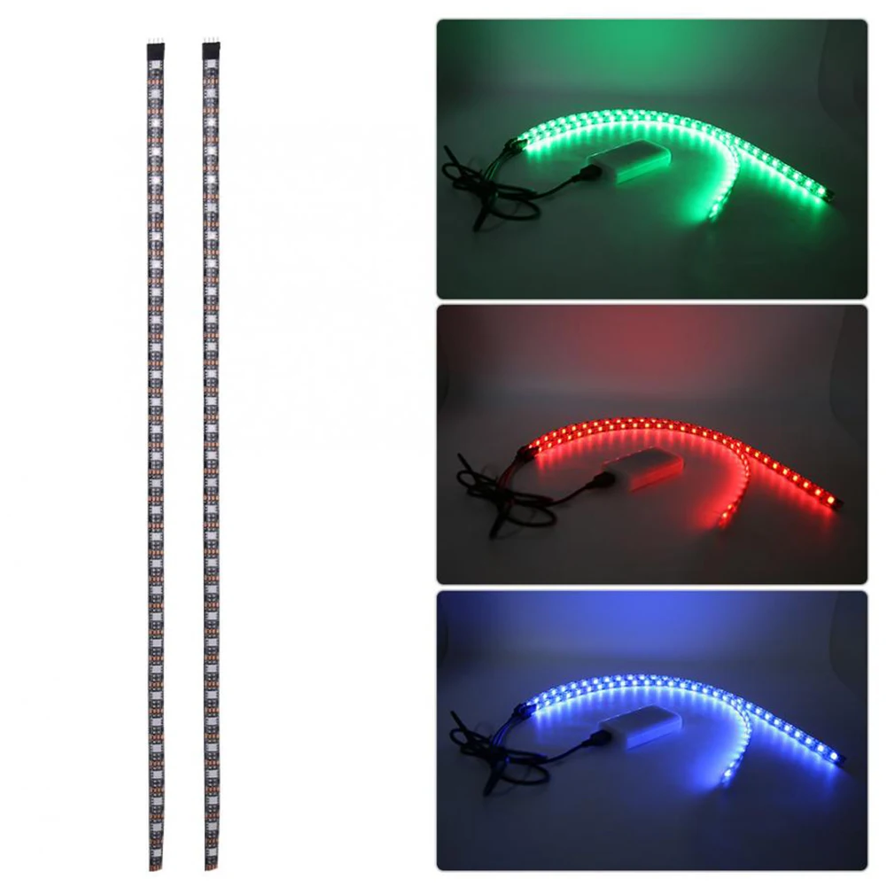 

2Pcs LED Strip Lights Chassis Decorative Lamp Scooter Colorful for Xiaomi Mijia M365/M365 Pro Electric Scooter