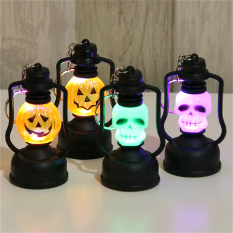 Новинка светильник в виде тыквы на Хэллоуин пластиковый мини для вечевечерние