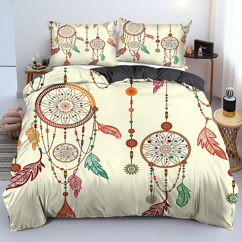 Комплект постельного белья в богемном стиле с пододеяльником и наволочкой 2/3 шт. |