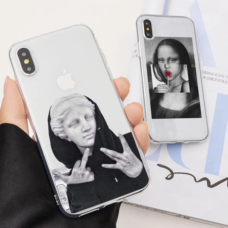 Чехол для телефона с забавными абстрактными винтажными рисунками iPhone 7 8 5 6 S X R XS Max