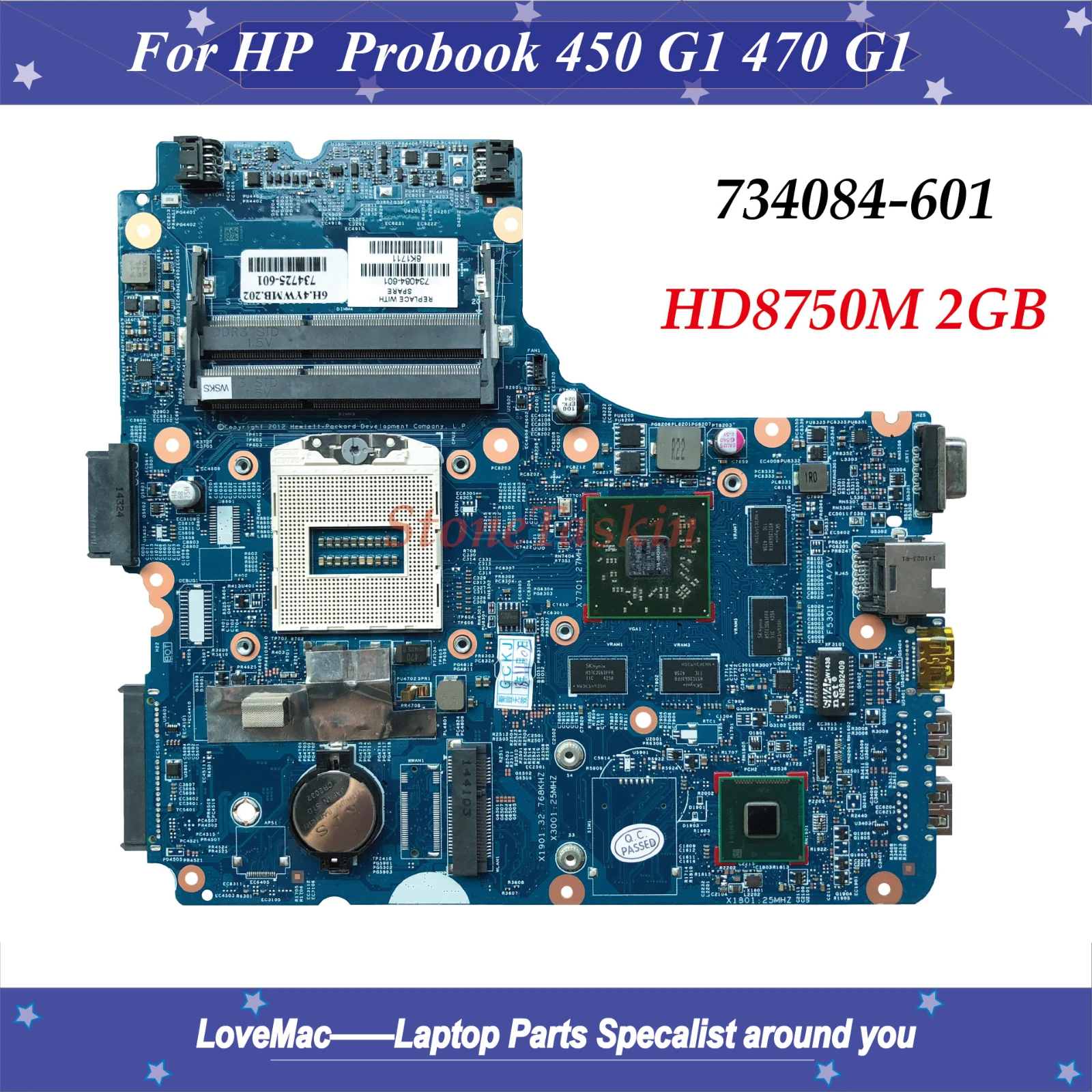 Высокое качество 734084-601 для HP Probook 440 G1 450 470 материнская плата ноутбука 734084-501 rPGA947