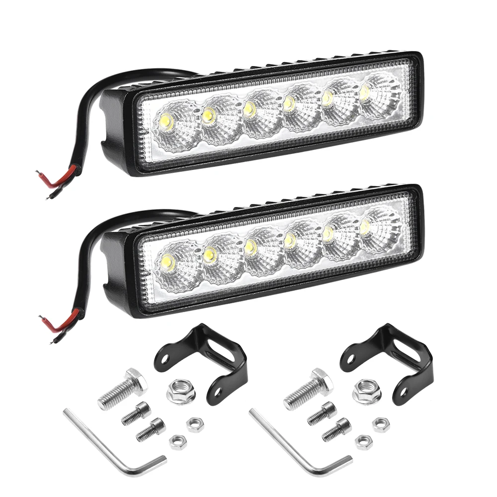 Led-светильник-Бар 18 Вт 48 Вт 42 Вт 54 Вт Светодиодный светильник для 4x4 внедорожника 12В 24В светодиодный рабочий светильник для туман светильник Реверсивный светильник светодиодный Подсветка