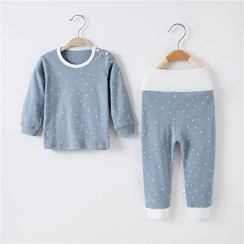 

2021 New Children's Spring Pajamas Set Baby Home Clothing Cartoon Infant Girls Boys Long-sleeve Printed Pajamas Newborn Set