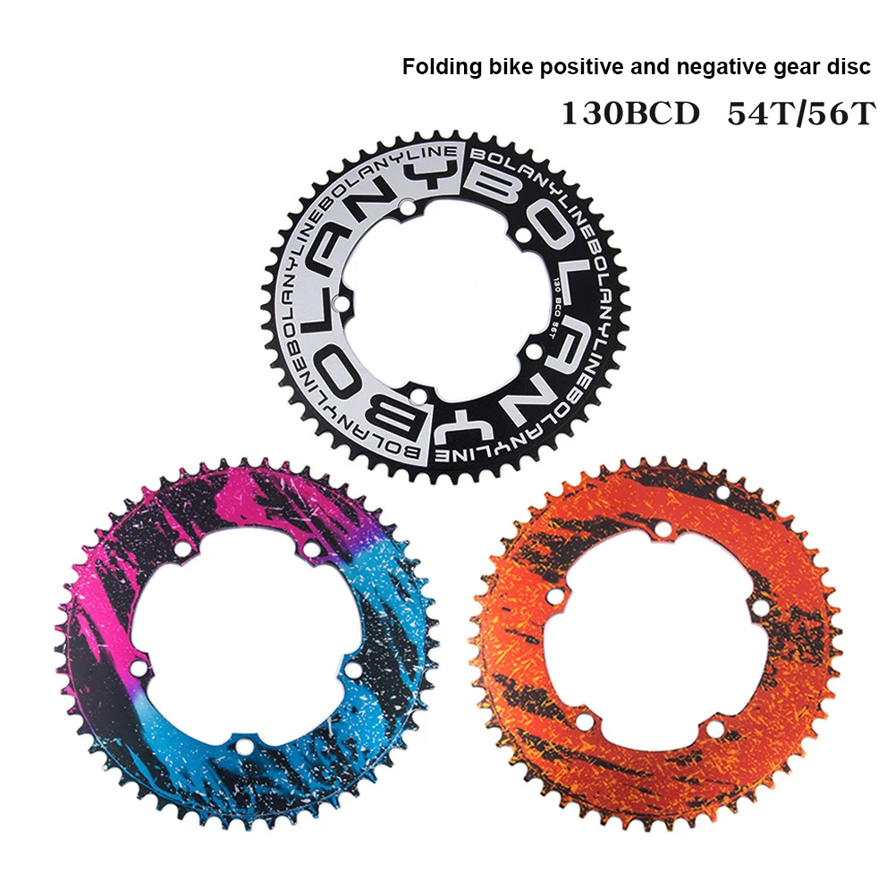 

Bike Fixed Gear 130 BCD BMX Folding Bicycle Chainwheel Ultralight Narrow Electroplating Anode Aluminum Alloy Chainring