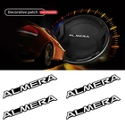4 шт. автомобильные аудио декоративные 3D алюминиевая эмблема Эмблемы наклейки для Nissan Almera G15 N16 автомобильные аксессуары