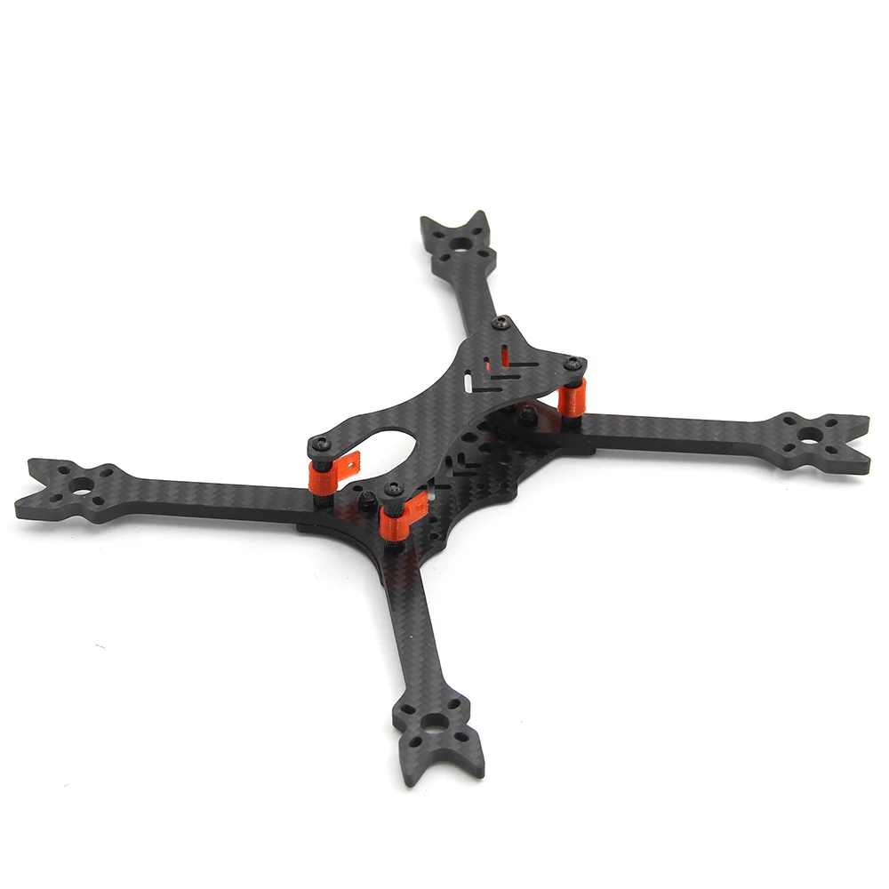 HANTU V2 5 дюймов 215 мм 215 чистый карбоновый каркас комплект с 5 мм arm TPU 3D печать для FPV RC cross racing drone quadcopter