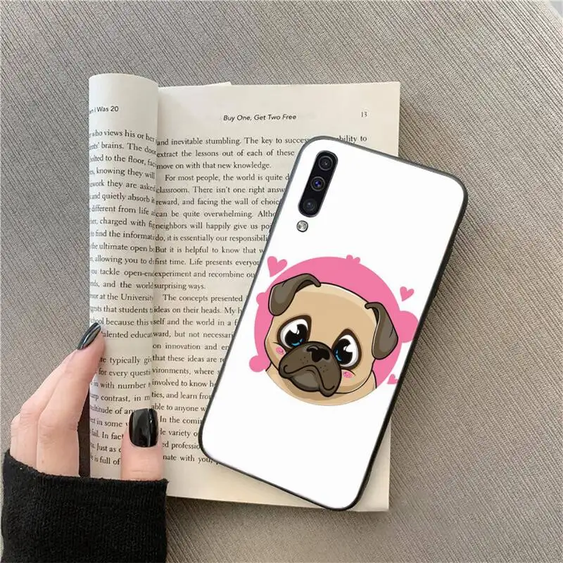 

bulldog cute Phone Case For Samsung A51 A32 A52 A71 A50 A12 A21S S10 S20 S21 Plus Fe Ultra