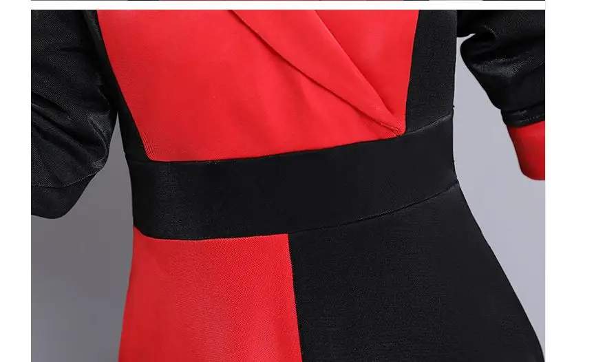 

2020 spring and autumn Summer with New style fashion women Long sleeve V-neck dress
